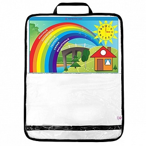 Защитная накидка на спинку переднего сиденья автомобиля из серии Формы, цвета, часы (Protection Baby, PB-010/3)